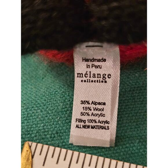 Mélange Collection Knit Santa Ornament Alpaca / Wool/ Acrylic Vintage Christmas - Picture 6 of 7